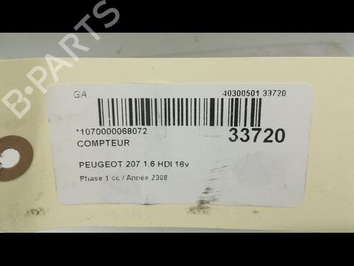 Used Instrument cluster PEUGEOT 207 (WA_, WC_) 1.6 HDi (109 hp) 9595628