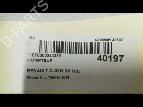 Used Instrument cluster RENAULT CLIO IV (BH_) 0.9 TCe 90 (BHNF, BHMA, BHMH, BHJK, BHJR) (90 hp) 9609605