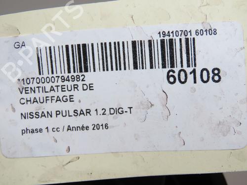 heater-blower-motor-nissan-pulsar-hatchback-c13-2014-38023710 main image