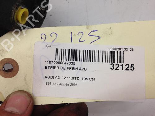 Right front brake caliper AUDI A3 (8P1) 1.9 TDI | BP14877112M104 