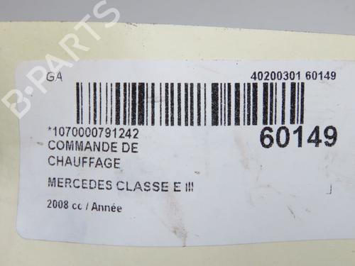 Used Climate control Climate control MERCEDES-BENZ E-CLASS (W211) E 200 CDI (211.007) (136 hp) 40437872 40437872