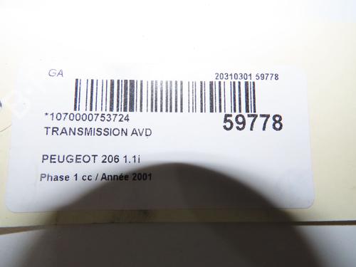 Used Right front driveshaft Right front driveshaft 38449253 38449253