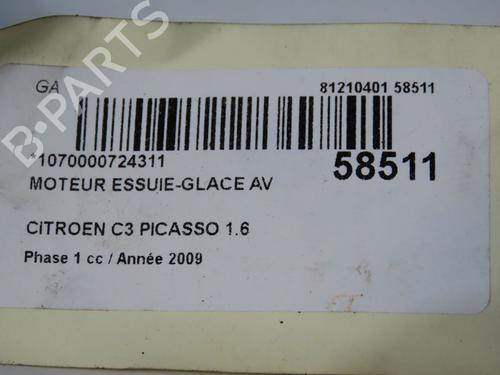 Used Front wiper motor Front wiper motor CITROËN C3 Picasso (SH_) 1.6 HDi (90 hp) 36396353 36396353