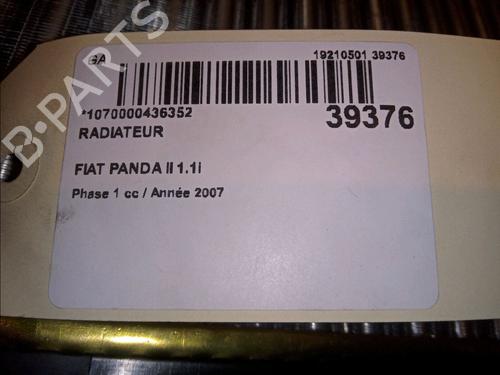 Used Water radiator FIAT PANDA (169_) 1.1 (169.AXA1A) (54 hp) 15742105