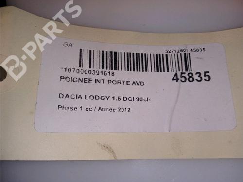Høyre foran invendig håndtak DACIA LODGY (JS_) 1.5 dCi (JSMC, JSAF) | BP11102388I14 