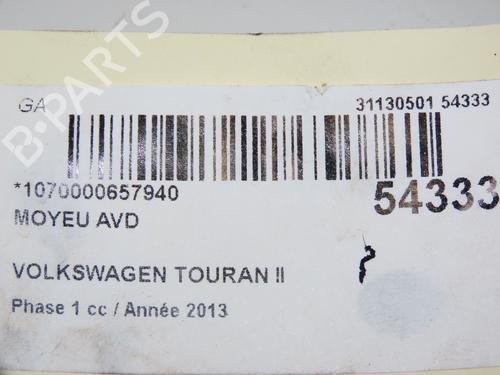 Used Left front steering knuckle VW TOURAN (1T3) 2.0 TDI (140 hp) 28967528