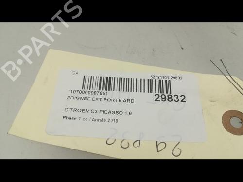 Used Rear right exterior door handle CITROËN C3 Picasso (SH_) 1.6 HDi (90 hp) 23176774