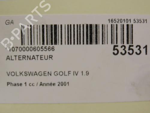 Alternator VW GOLF IV (1J1) 1.9 TDI | BP28801433M7