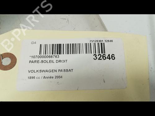 Used Right sun visor Right sun visor VW PASSAT B5.5 Variant (3B6) 1.9 TDI (101 hp) 9595491 9595491