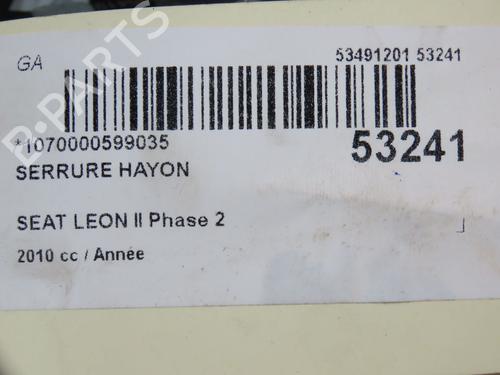 Tailgate lock SEAT LEON (1P1) 2.0 TDI | BP28832237C101 