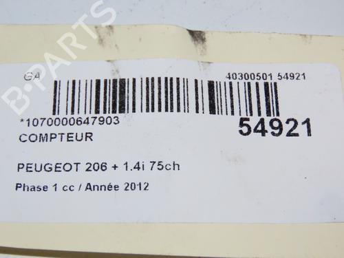 Instrument cluster PEUGEOT 206+ (2L_, 2M_) 1.4 i | BP28968025C47 