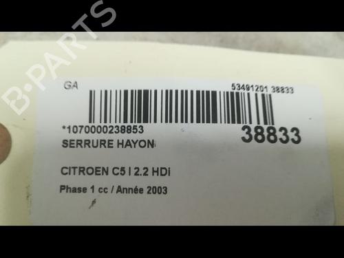 Used Tailgate lock Tailgate lock CITROËN C5 I (DC_) 2.2 HDi (DC4HXB, DC4HXE) (133 hp) 9608529 9608529