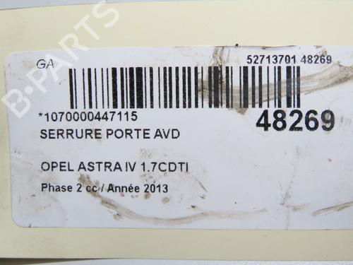 front-right-lock-opel-astra-j-p10-2009-2010-2011-2012-2013-2014-2015-2016-32657992 main image