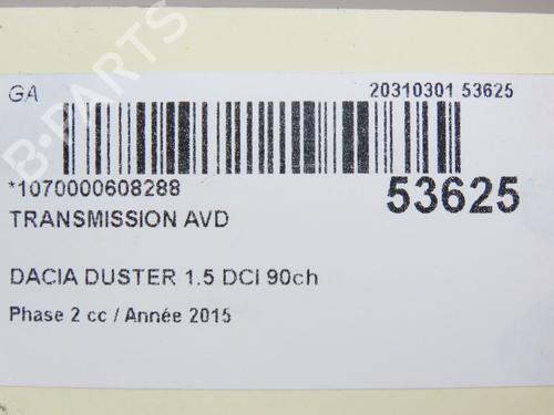 Right front driveshaft DACIA DUSTER (HS_) 1.5 dCi (HSAJ) | BP28829544M39 