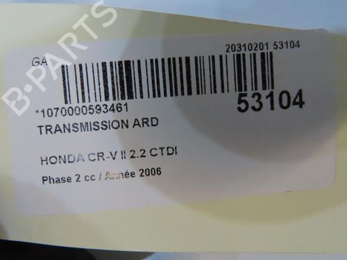 Used Right rear driveshaft Right rear driveshaft HONDA CR-V II (RD_) 2.2 CTDi (RD9) (140 hp) 39997040 39997040