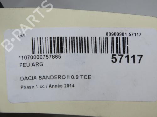 Used Left taillight Left taillight DACIA SANDERO II TCe 90 (B8M1, B8MA, B8AC) (90 hp) 36310668 36310668