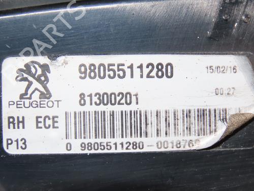 Right tailgate light PEUGEOT 3008 I MPV (0U_) 1.6 BlueHDi 120 | BP28832596C80 