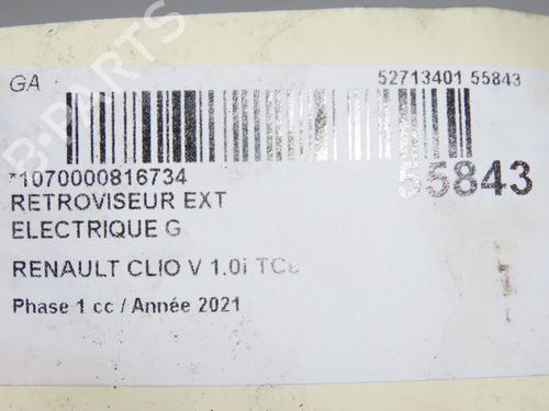 Left mirror RENAULT CLIO V (B7_) 1.0 TCe 90 (B7MT) | BP40205536C26  - Image 6