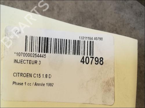 Used Injector CITROËN C15 Box Body/MPV (VD_) 1.8 D (60 hp) 9611106