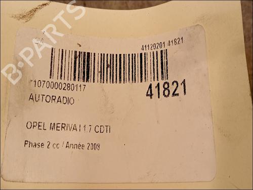 Used Radio OPEL MERIVA A MPV (X03) 1.7 CDTI (E75) (100 hp) 9614081