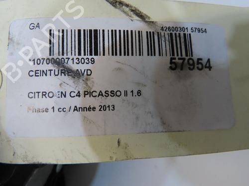 Front right seatbelt CITROËN C4 Picasso II 1.6 HDi / BlueHDi 115 | BP38474508I25  - Image 6