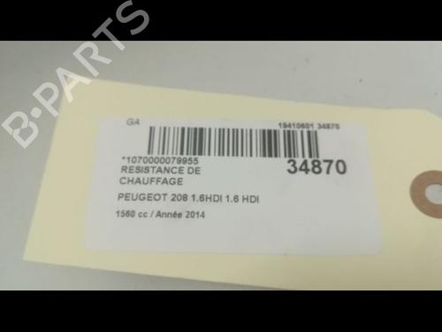 Used Heater resistor PEUGEOT 208 I (CA_, CC_) 1.6 HDi (114 hp) 11677095