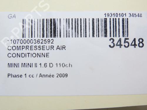 AC compressor MINI MINI (R56) Cooper D | BP31120110M34 
