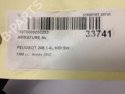 Front bumper reinforcement PEUGEOT 206 SW (2E/K) 1.4 HDi | BP14879085C109 