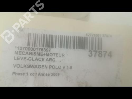 Rear left window mechanism VW POLO V (6R1, 6C1) 1.6 TDI | BP9602245C24 