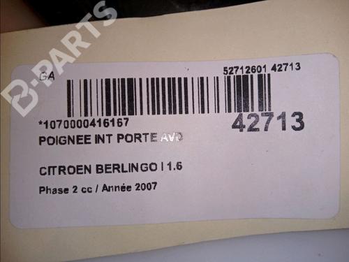 Front right interior door handle CITROËN BERLINGO / BERLINGO FIRST Box Body/MPV (M_) 1.6 HDI 75 (MB9HW) | BP11876585I14 