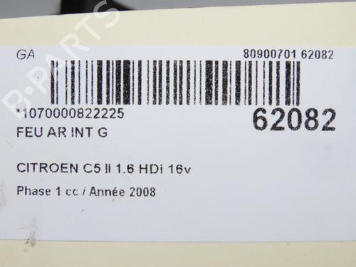 Left tailgate light CITROËN C5 III (RD_) 1.6 HDi 110 (RD9HZC) | BP40437998C79 - Image 5