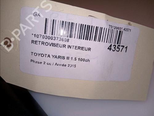 Used Rear mirror Rear mirror TOYOTA YARIS (_P13_) 1.5 Hybrid (NHP130_, NHP130) (101 hp) 11103963 11103963