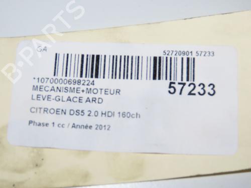 Used Rear right window mechanism Rear right window mechanism CITROËN DS5 2.0 HDi 165 (163 hp) 33948420 33948420