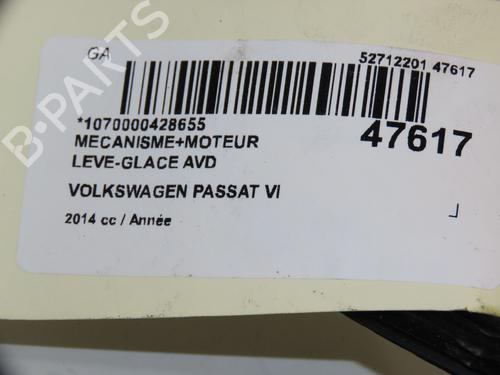 Used Front right window mechanism VW PASSAT B7 (362) 2.0 TDI 4motion (177 hp) 17868435