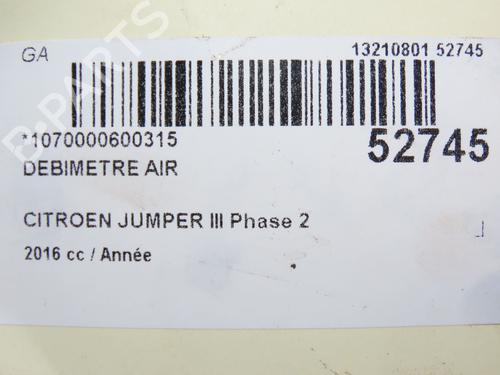 Mass air flow sensor CITROËN JUMPER II Van 2.2 HDi 150 | BP28828791M95  - Image 5
