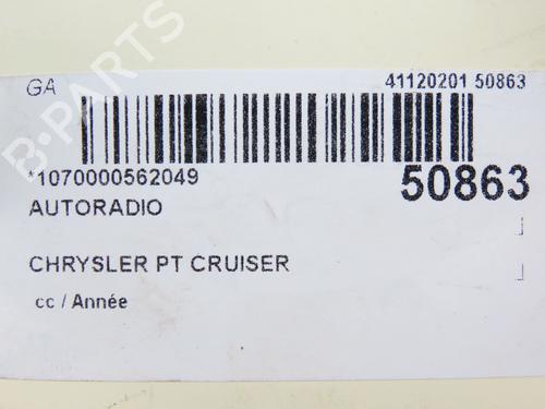 Radio CHRYSLER PT CRUISER (PT_) 2.4 (143 hp) 28830557