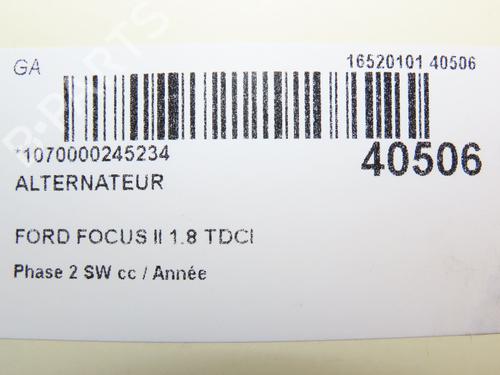 Generator FORD FOCUS II Turnier (DA_, FFS, DS) 1.8 TDCi (115 hp) 28829055