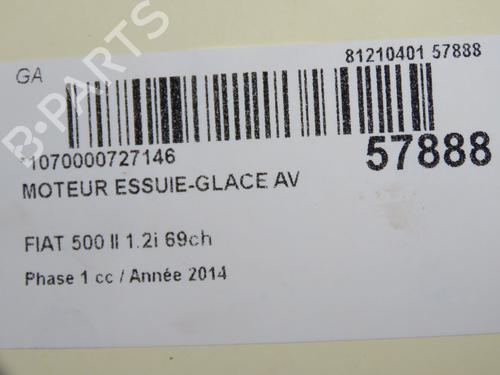 Front wiper motor FIAT 500 (312_) 1.2 (312AXA1A) | BP36682402M29 - Image 6