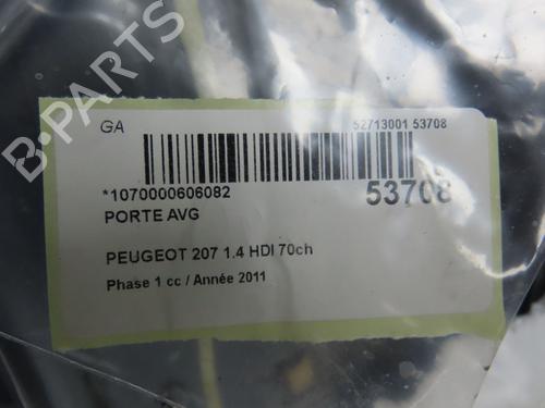 Used Left front door PEUGEOT 207 (WA_, WC_) 1.4 HDi (68 hp) 32253895