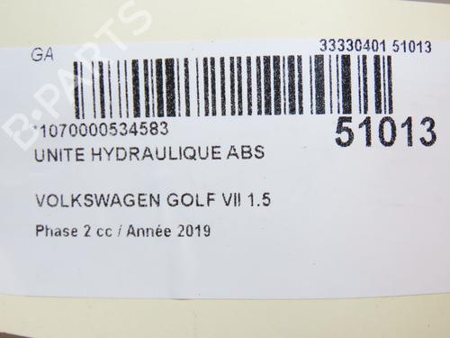 ABS pump VW GOLF VII (5G1, BQ1, BE1, BE2) 1.5 TSI | BP28967608M43 
