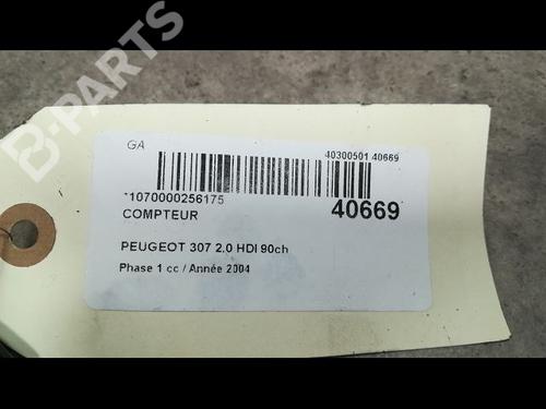 Instrument cluster PEUGEOT 307 (3A/C) 2.0 HDi 90 | BP9610484C47 