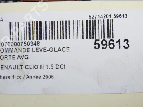 Left front window switch RENAULT CLIO III (BR0/1, CR0/1) 1.5 dCi (BR17, CR17) | BP37163353I27 - Image 6