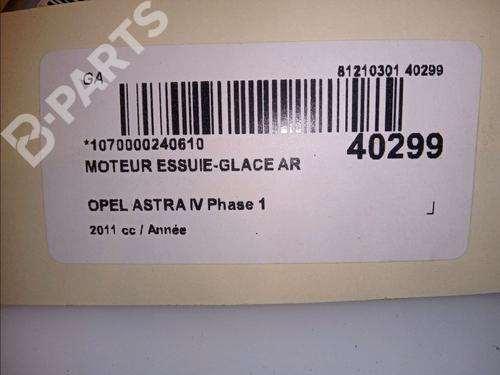 Rear wiper motor OPEL ASTRA J (P10) 1.7 CDTI (68) | BP11921518M102 
