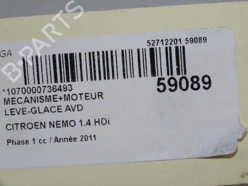 Used Front right window mechanism Front right window mechanism CITROËN NEMO Box Body/MPV (AA_) 1.4 HDi (68 hp) 36511006 36511006