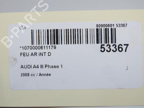 Used Right tailgate light Right tailgate light AUDI A4 B8 (8K2) 2.0 TFSI (211 hp) 33728171 33728171