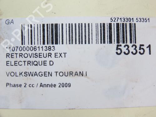 right-mirror-vw-touran-1t1-1t2-2003-2004-2005-2006-2007-2008-2009-2010-2011-28831379 main image