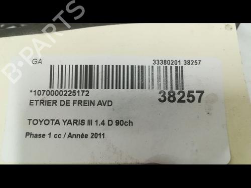 Used Right front brake caliper TOYOTA YARIS (_P13_) 1.4 D (NLP130_, NLP130) (90 hp) 14877391