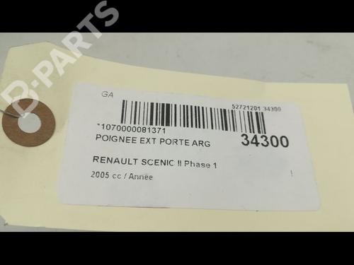Venstre bak utvendig håndtak RENAULT SCÉNIC II (JM0/1_) 1.9 dCi (JM0G, JM12, JM1G, JM2C) | BP9596324C130 