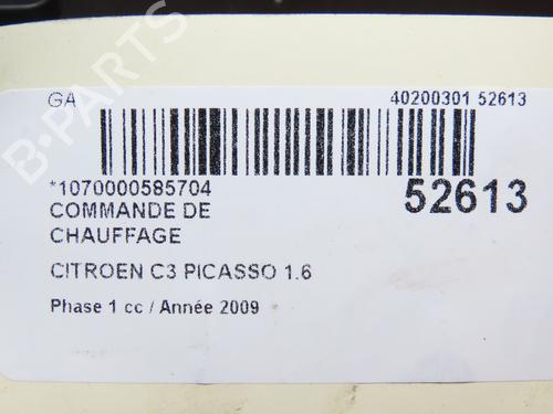 Climate control CITROËN C3 Picasso (SH_) 1.6 HDi | BP24358883I5 