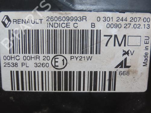 Left headlight RENAULT MEGANE III Hatchback (BZ0/1_, B3_) 1.5 dCi (BZ09, BZ0D, BZ1W, BZ29, BZ14) | BP28969447C28 
